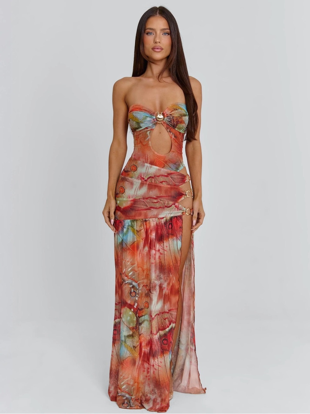 Outcast Danique Maxi Dress in plia